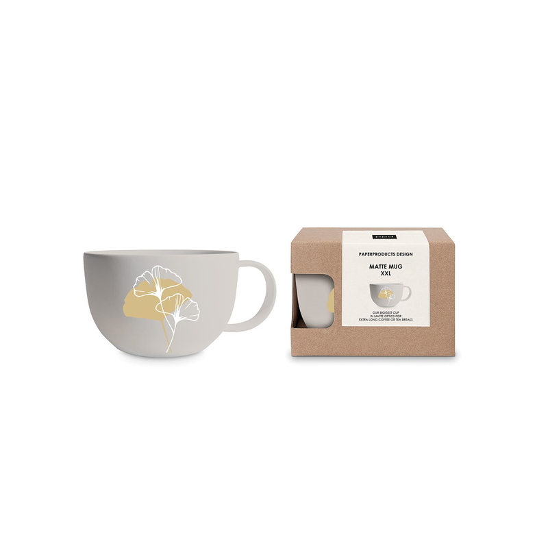 Złoty Liść Kubek Porcelanowy 550 ml