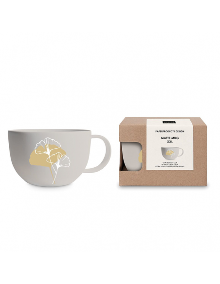 Złoty Liść Kubek Porcelanowy 550 ml