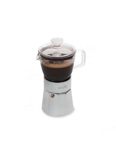 La Cafetiere Szklana Kawiarka Verona Srebrna, 290 ml