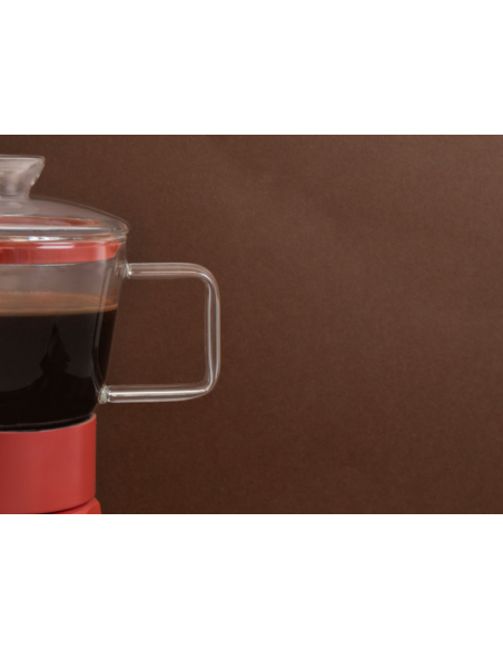 La Cafetiere Szklana Kawiarka Verona Czerwona, 290 ml