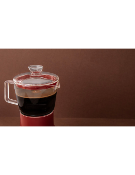 La Cafetiere Szklana Kawiarka Verona Czerwona, 290 ml