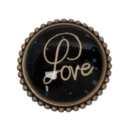 Gałka z napisem LOVE (fi5cm)