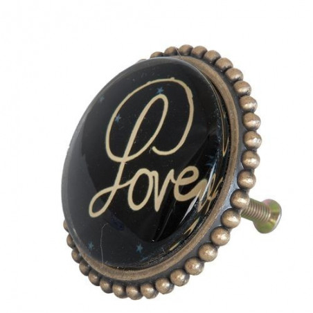 Gałka z napisem LOVE (fi5cm)