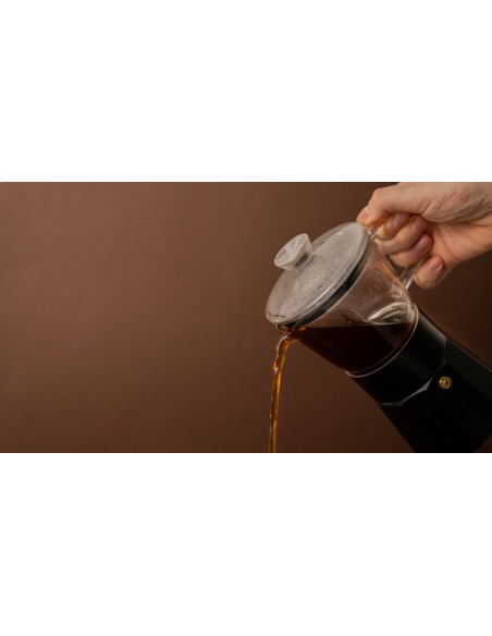La Cafetiere Szklana Kawiarka Verona Czarna, 290 ml