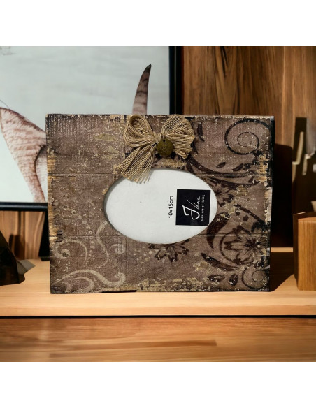 Ramka postarzana drewniana 26 x 3 x 21 cm (10x15cm