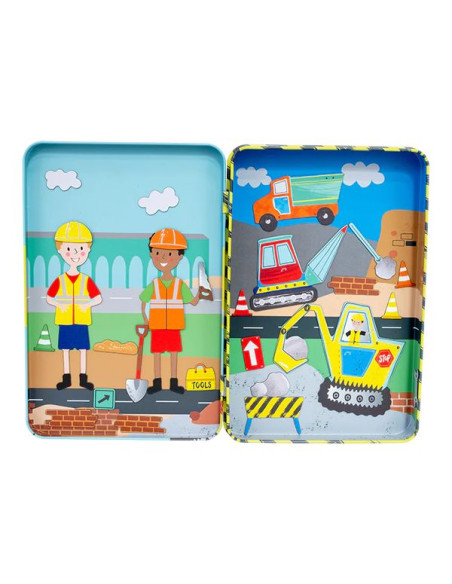 Na Budowie Magnetyczna Układanka w Pudełku  