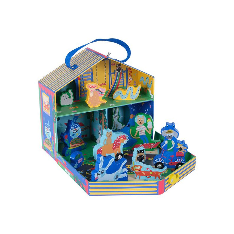 Zwierzaki Zestaw Wesoły Domek 12 figurek