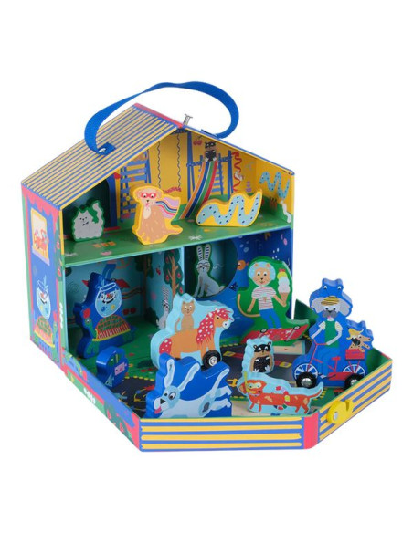 Zwierzaki Zestaw Wesoły Domek 12 figurek