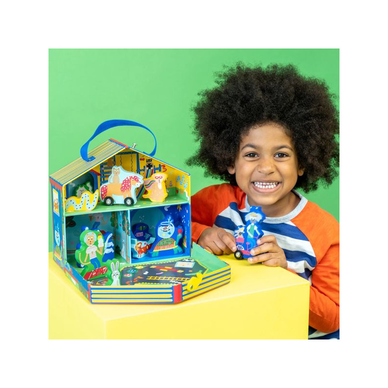 Zwierzaki Zestaw Wesoły Domek 12 figurek