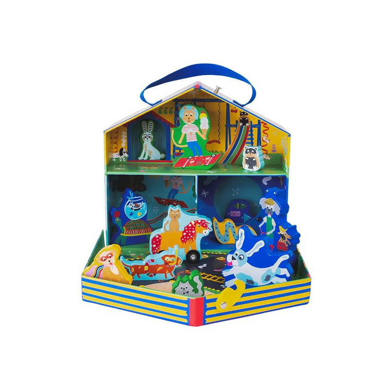 Zwierzaki Zestaw Wesoły Domek 12 figurek