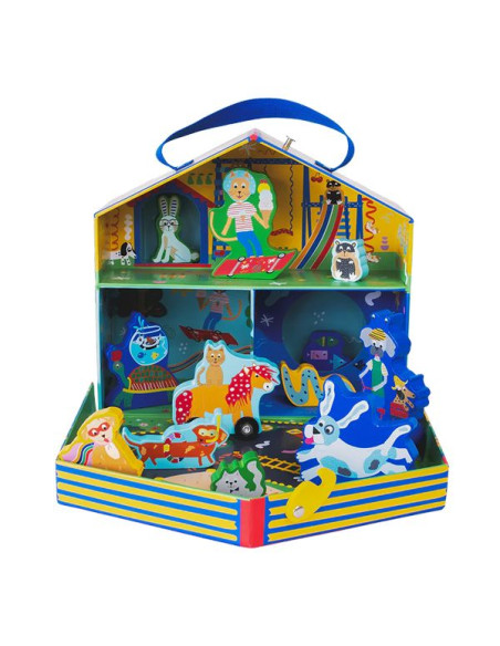 Zwierzaki Zestaw Wesoły Domek 12 figurek