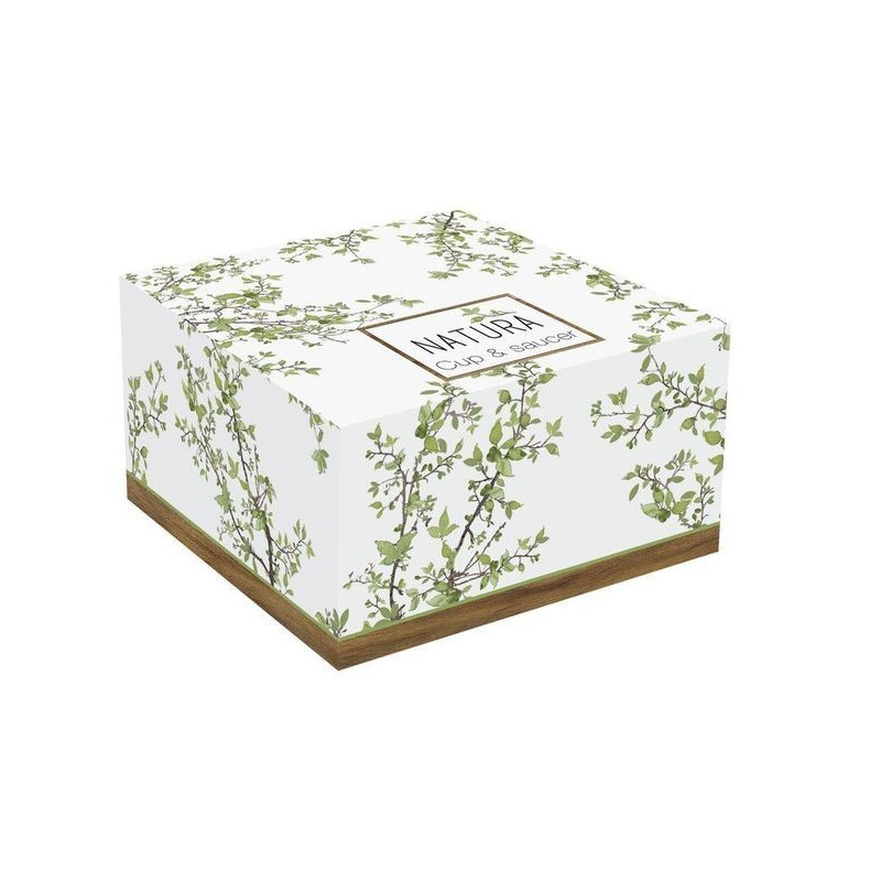 Natura Filiżanka z drewnianym spodkiem 250ml