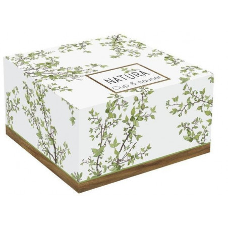 Natura Filiżanka z drewnianym spodkiem 250ml