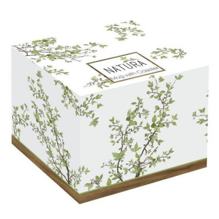 Natura Kubek z drewnianym spodkiem 350ml