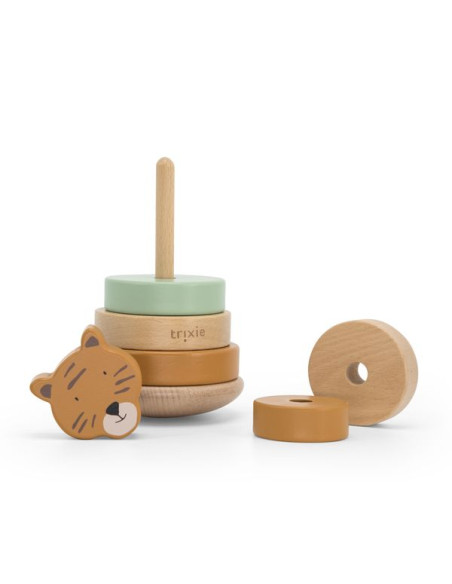 Tygrys Drewniana Piramida z Podstawą