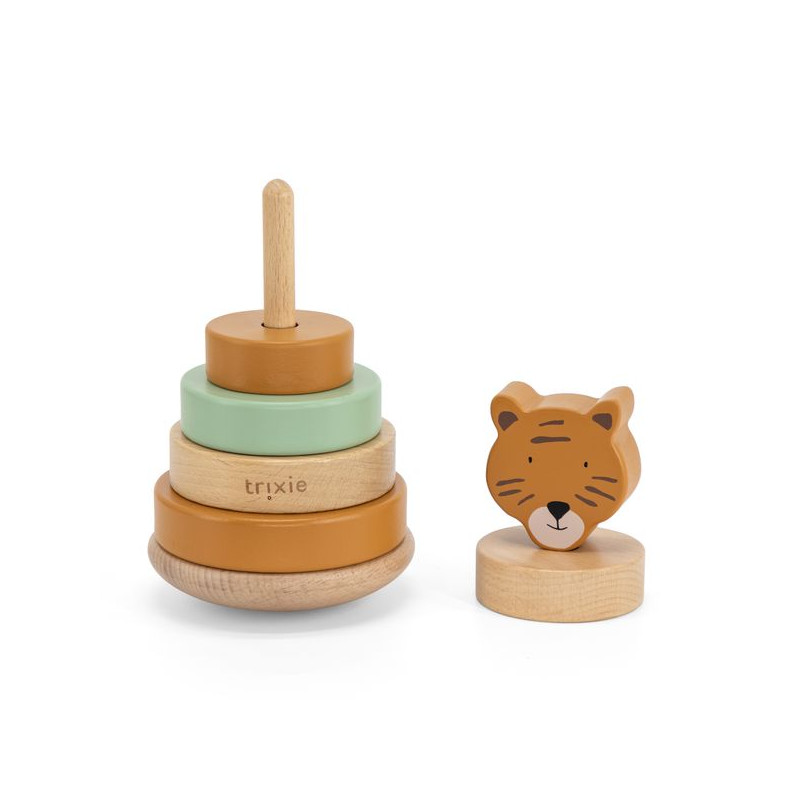 Tygrys Drewniana Piramida z Podstawą