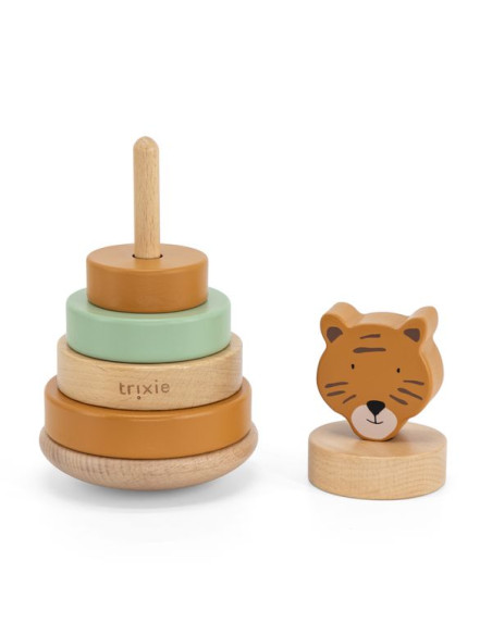 Tygrys Drewniana Piramida z Podstawą