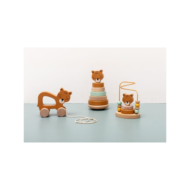 Tygrys Drewniana Piramida z Podstawą