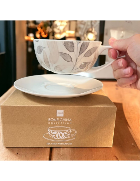 Liście Skandynawskie Filiżanka Porcelanowa 350 ml