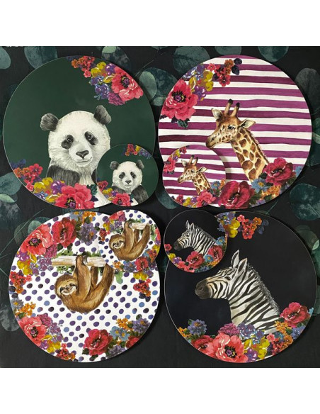 Mikasa Safari Podkładki Okrągłe 4 szt