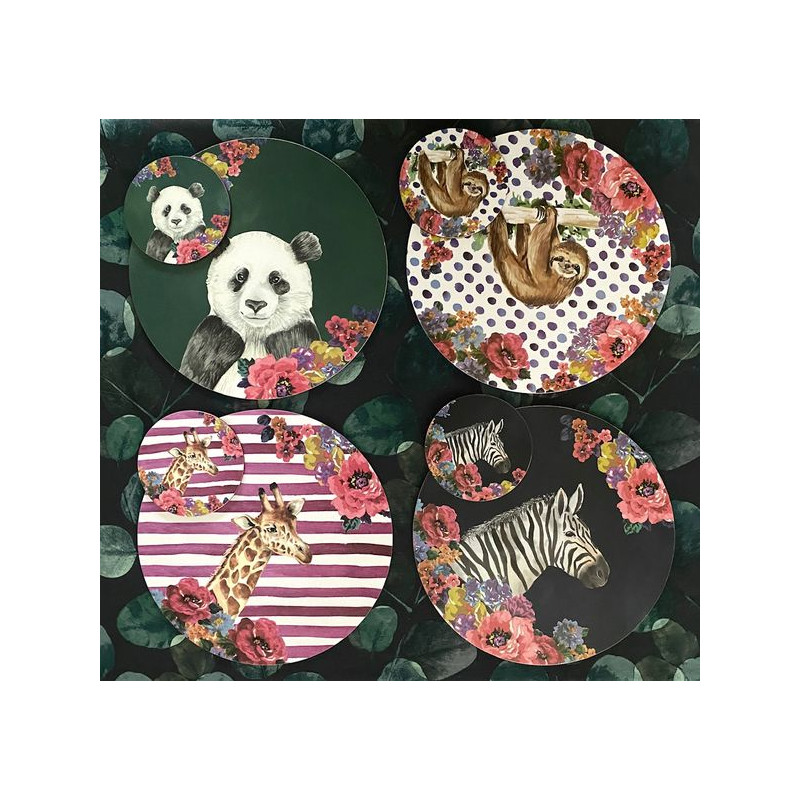 Mikasa Safari Podkładki Okrągłe 4 szt