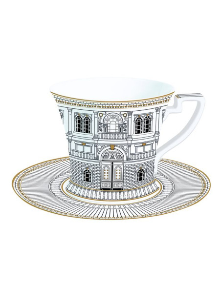 Palazzo Filiżanka Porcelanowa ze Spodkiem w Ozdobn