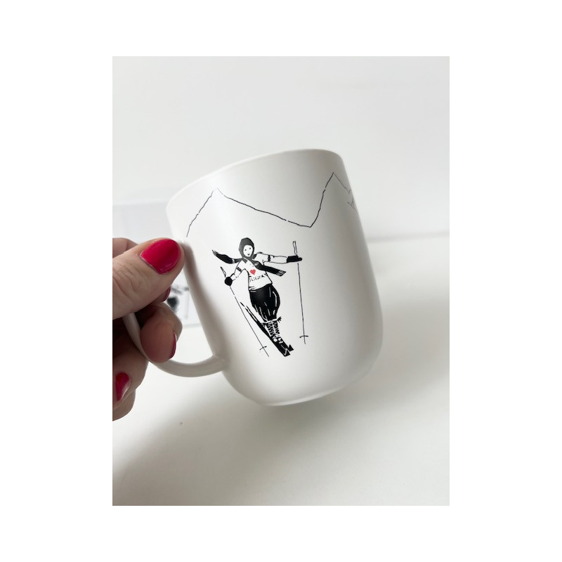 "Narciarka" Kubek Porcelanowy w...