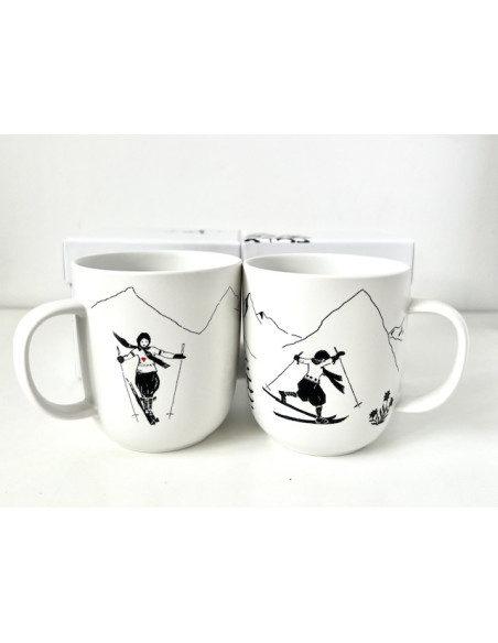 "Narciarka" Kubek Porcelanowy w Ozdobnym Pudełku 400 ml