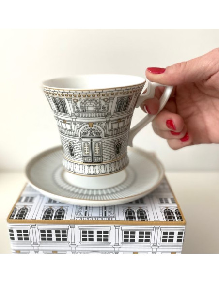 Palazzo Filiżanka Porcelanowa ze Spodkiem w Ozdobn