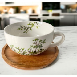 Natura Filiżanka z drewnianym spodkiem 250ml 2