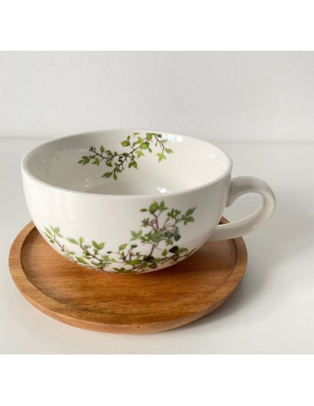 Natura Filiżanka z Drewnianym Spodkiem w Ozdobnym Pudełku 250 ml