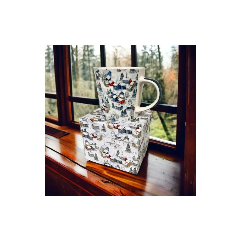 "Zimowe Miasteczko" Kubek Porcelanowy...