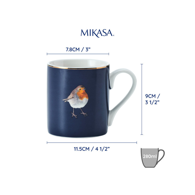 Mikasa Rudzik Kubek Porcelanowy 280 ml 