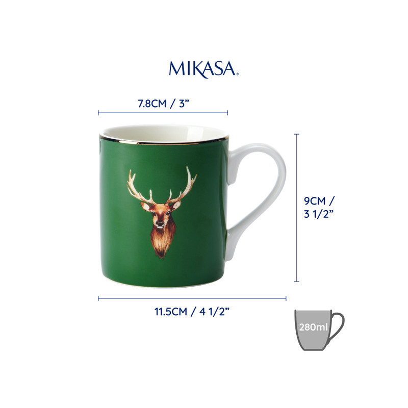 Mikasa Jeleń Kubek Porcelanowy 280 ml 