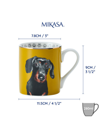 Mikasa Jamnik Kubek Porcelanowy 280 ml 