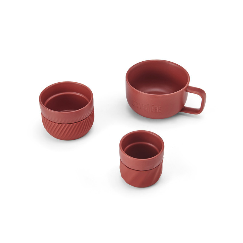La Cafetiere Kubki do Kawy Czerwone 3...