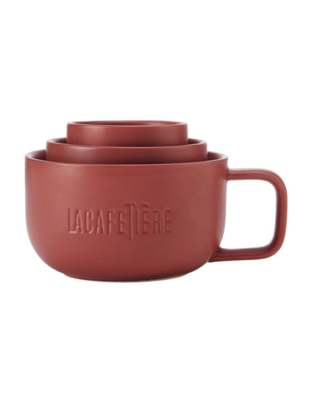La Cafetiere Kubki do Kawy Czerwone 3 szt. 