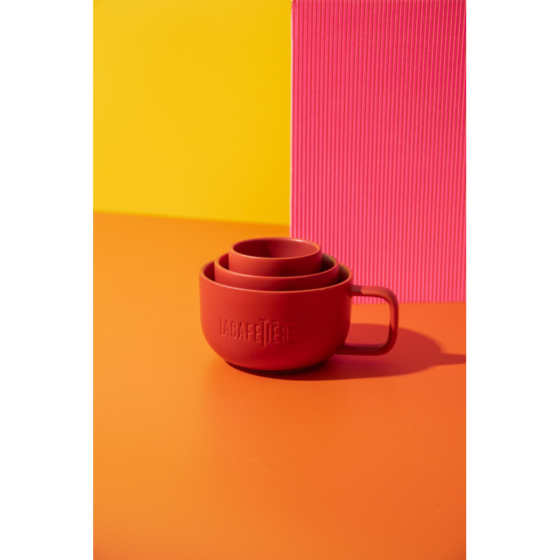La Cafetiere Kubki do Kawy Czerwone 3...