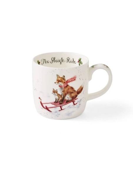 Lisy na Sankach Kubek Porcelanowy 310 ml 