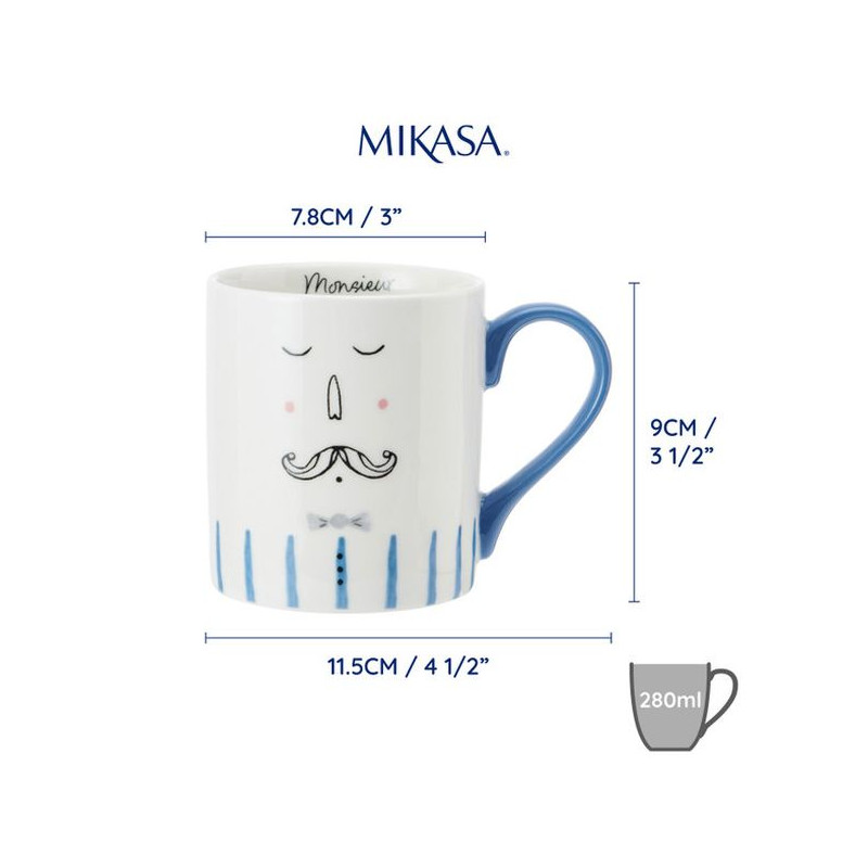 Mikasa Lord Kubek Porcelanowy 280 ml 