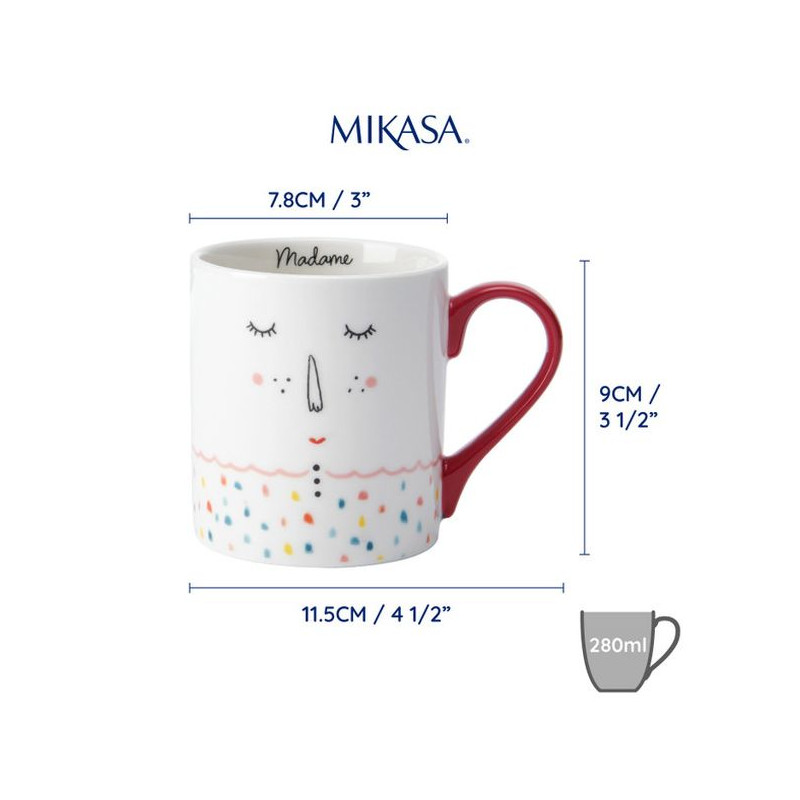 Mikasa Madame Kubek Porcelanowy 280 ml 
