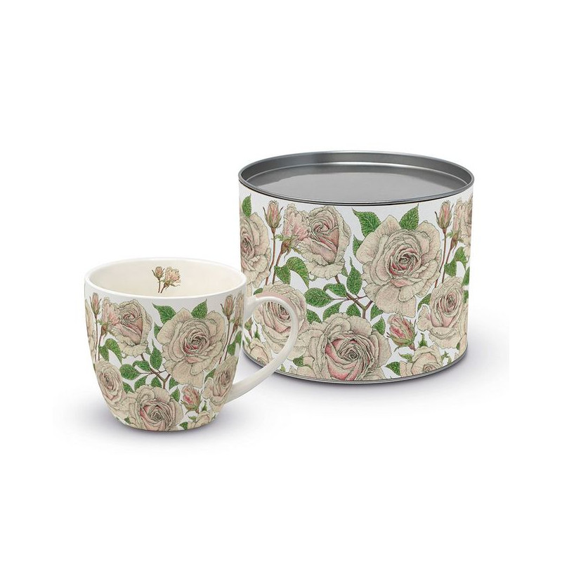 Róże Kubek Porcelanowy w Ozdobnej...