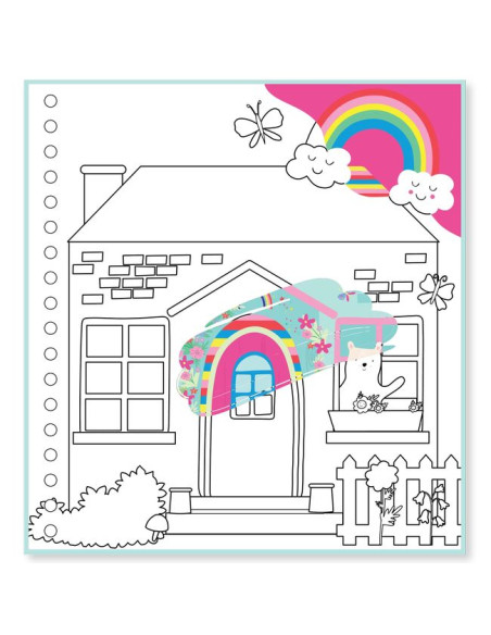 Tęczowe Wróżki Magiczna Kolorowanka Wodna z Zadaniami