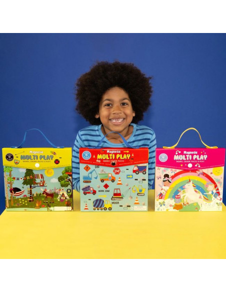 Przygoda Zestaw Magnetycznych i Plastycznych Zabaw 4 w 1