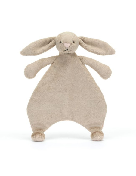 Króliczek Szmatka Przytulanka Beżowa 27 cm