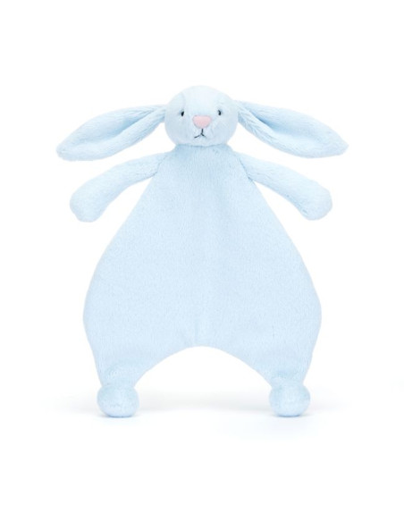 Króliczek Szmatka Przytulanka Jasno Niebieska 27 cm