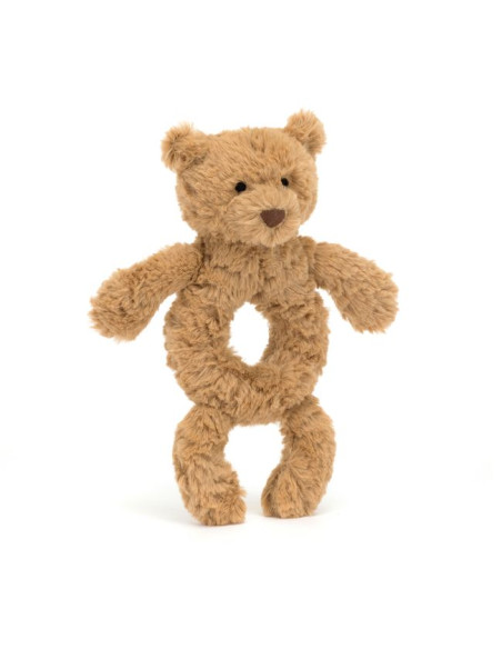 Miś Bartłomiej Grzechotka Brązowa 18 cm