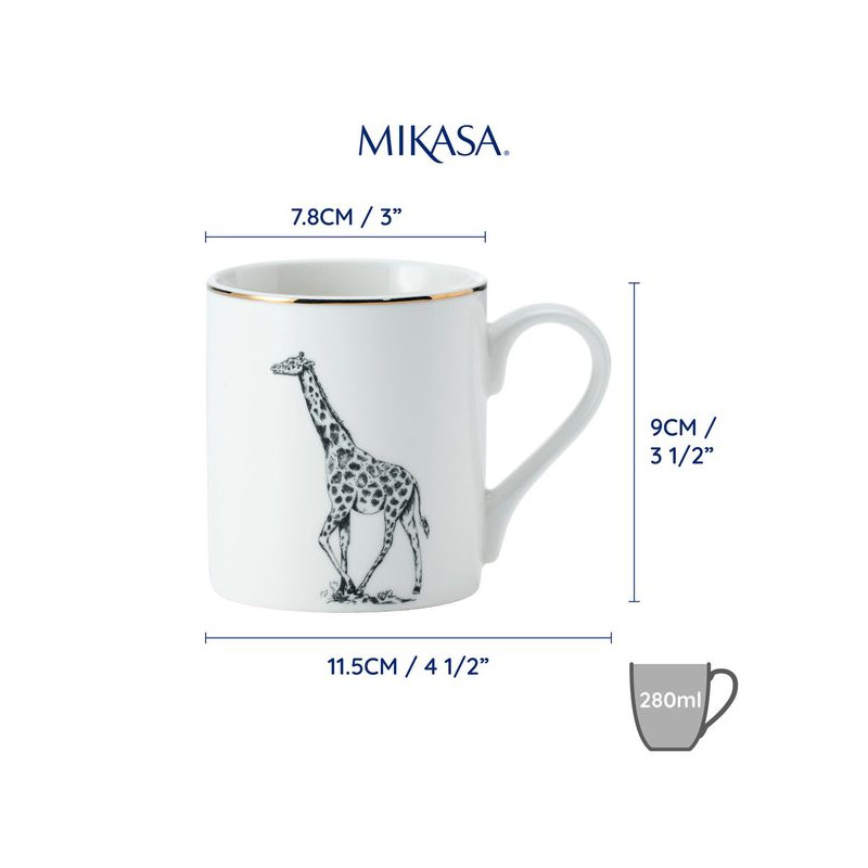 Mikasa Żyrafa Kubek Porcelanowy 280 ml