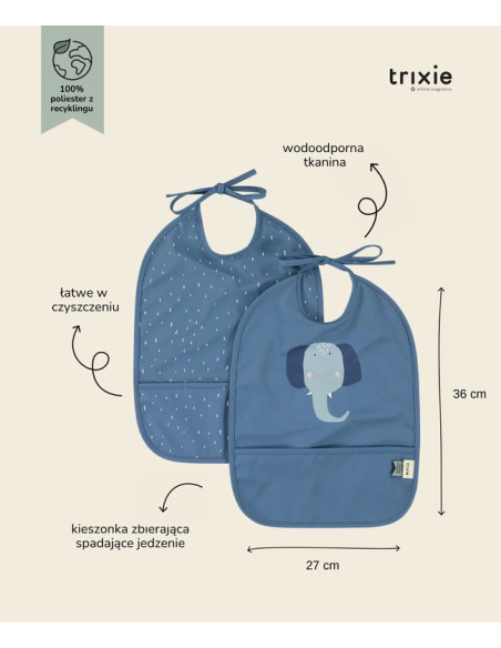 Słoń Wodoodporny Śliniak 2 szt.