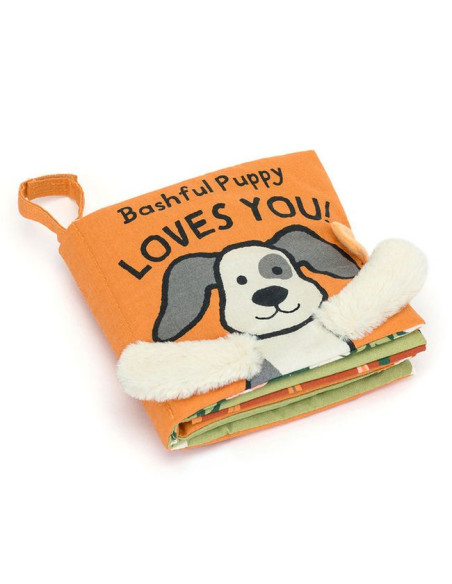„Bashful Puppy Loves You” Książeczka Sensoryczna dla Dzieci